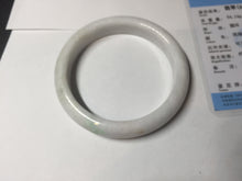 Load image into Gallery viewer, 59.5mm Certified Type A 100% Natural sunny green white (白底青) Jadeite Jade bangle BP42-3182