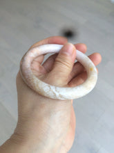 Load image into Gallery viewer, 55mm 100% natural beige yellow pink round cut Coral Jade (珊瑚玉) bangle SY37