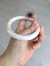 Load image into Gallery viewer, 55mm 100% natural beige yellow pink round cut Coral Jade (珊瑚玉) bangle SY37