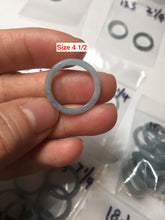 Load image into Gallery viewer, 100% natural type A green/blue/purple Guatemala jadeite jade band ring group AT111