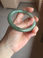 Load image into Gallery viewer, 55mm certified 100% natural Type A dark green round cut jadeite jade bangle PB121-3449
