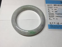 Load image into Gallery viewer, 57.2mm Certified Type A 100% Natural sunny green purple Jadeite Jade bangle BP43-0620