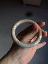 Load image into Gallery viewer, 54.7mm 100% natural beige yellow pink round cut Coral Jade (珊瑚玉) bangle SY36