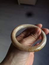 Load image into Gallery viewer, 54.7mm 100% natural beige yellow pink round cut Coral Jade (珊瑚玉) bangle SY36