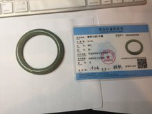 Load image into Gallery viewer, 55mm certified 100% natural Type A dark green round cut jadeite jade bangle PB121-3449