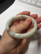 Load image into Gallery viewer, 58mm Certificate light green white orange green jadeite jade bangle BQ68(1013)