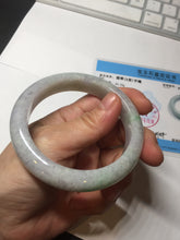 Load image into Gallery viewer, 57.2mm Certified Type A 100% Natural sunny green purple Jadeite Jade bangle BP43-0620