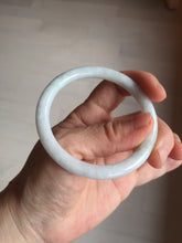 Load image into Gallery viewer, 54mm 100% natural Type A green white slim round cut jadeite jade bangle BL101-4674
