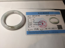 Load image into Gallery viewer, 54.5mm Certified Type A 100% Natural green white blue green brown purple Jadeite Jade bangle H158-7060