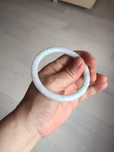 Load image into Gallery viewer, 54mm 100% natural Type A green white slim round cut jadeite jade bangle BL101-4674