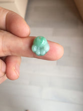 Load image into Gallery viewer, 100% Natural type A sunny green/purple doggy paw Jadeite Jade pendant AX146