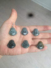 Load image into Gallery viewer, 100% Natural blue gray green  Guatemala jadeite Jade  happy buddha pendant group BH58