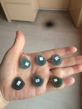 Load image into Gallery viewer, 100% Natural blue gray green  Guatemala jadeite Jade  happy buddha pendant group BH58