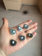 Load image into Gallery viewer, 100% Natural blue gray green  Guatemala jadeite Jade  happy buddha pendant group BH58