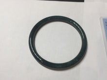 Load image into Gallery viewer, 57.3mm Certified Type A 100% Natural light green/blue/gray Guatemala slim round cut Jadeite bangle BP223-1022