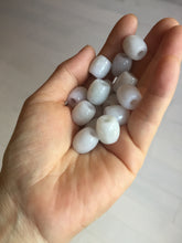 Load image into Gallery viewer, 13.5/12.5mm Type A 100% Natural light purple white Jadeite Jade LuluTong (Every road is smooth) pendant group PA135