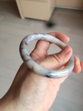 Load image into Gallery viewer, 52.5mm 100% natural beige brown gray beige round cut Coral Jade (珊瑚玉) bangle SY65
