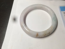 Load image into Gallery viewer, 61.2mm Certified Type A 100% Natural light green/white/brown/purple Jadeite Jade bangle AH82-0480