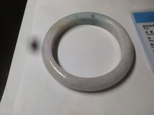 Load image into Gallery viewer, 61.2mm Certified Type A 100% Natural light green/white/brown/purple Jadeite Jade bangle AH82-0480