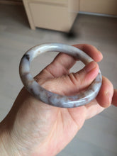 Load image into Gallery viewer, 52.5mm 100% natural beige brown gray beige round cut Coral Jade (珊瑚玉) bangle SY65