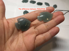 Load image into Gallery viewer, 100% Natural type A dark green/blue/black/gray Guatemala jadeite jade 3D tropical fish Pendant group PD95