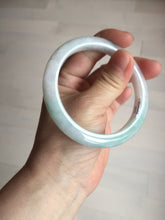 Load image into Gallery viewer, 56.5mm certified 100% natural type A white/light green white purple jadeite jade bangle AH96-0543