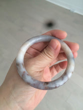 Load image into Gallery viewer, 52.5mm 100% natural beige brown gray beige round cut Coral Jade (珊瑚玉) bangle SY65