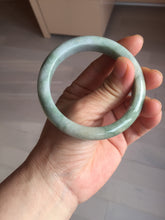 Load image into Gallery viewer, 55.7mm certified 100% natural type A green/yellow/gray jadeite jade bangle AU53-0246