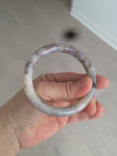 Load image into Gallery viewer, 52.5mm 100% natural beige brown gray beige round cut Coral Jade (珊瑚玉) bangle SY65