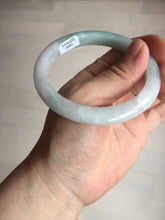 Load image into Gallery viewer, 56.5mm certified 100% natural type A white/light green white purple jadeite jade bangle AH96-0543
