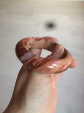 Load image into Gallery viewer, 53mm 100% natural red/pink red jasper stone bangle XY89
