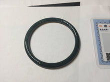 Load image into Gallery viewer, 58.8mm Certified Type A 100% Natural light green/blue/gray Guatemala slim round cut Jadeite bangle BP210-1021