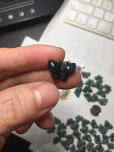 Load image into Gallery viewer, 100% Natural type A icy watery  light dark green/blue/gray/black Guatemala Jadeite Jade butterfly pendant BP177