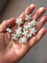Load image into Gallery viewer, Type A 100% Natural light green/white jadeite Jade star Pendant necklace group F135 Add on item