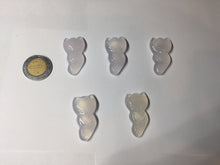 Load image into Gallery viewer, 100% natural icy transparent White/clear Chalcedony fox pendant CB80