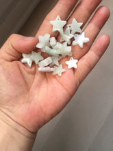 Load image into Gallery viewer, Type A 100% Natural light green/white jadeite Jade star Pendant necklace group F135 Add on item