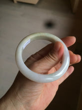 Load image into Gallery viewer, 54.5mm Certified 100% natural Type A sunny green/yellow/white jadeite jade bangle L148-5353