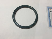 Load image into Gallery viewer, 59mm Certified Type A 100% Natural light green/blue/gray Guatemala slim round cut Jadeite bangle BP211-1014