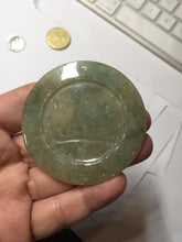 Load image into Gallery viewer, 100% Natural type A green jadeite Jade horse pendant worry stone AA28