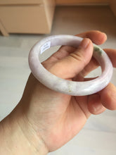 Load image into Gallery viewer, 57.5mm certified 100% natural type A light green/purple/yellow(FU LU SHOU)  jadeite jade bangle BN82-8715