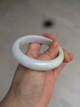 Load image into Gallery viewer, 54.5mm Certified 100% natural Type A sunny green/yellow/white jadeite jade bangle L148-5353