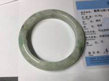 Load image into Gallery viewer, 55.5mm Certified 100% natural Type A fresh green yellow orange jadeite jade bangle BN1-6331