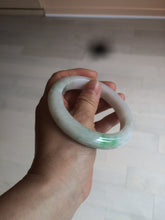Load image into Gallery viewer, 59.8mm Certificated Type A 100% Natural white/sunny green/purple jadeite jade bangle AZ5-9139