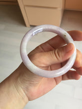 Load image into Gallery viewer, 57.5mm certified 100% natural type A light green/purple/yellow(FU LU SHOU)  jadeite jade bangle BN82-8715