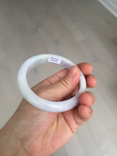 Load image into Gallery viewer, 57.5mm certified Type A 100% Natural light green purple white slim Jadeite Jade bangle BQ72-4938