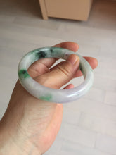 Load image into Gallery viewer, 57mm certified 100% natural type A sunny green/purple jadeite jade bangle BN83-8723