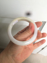 Load image into Gallery viewer, 54.5mm Certified 100% natural Type A sunny green/yellow/white jadeite jade bangle L148-5353