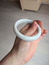 Load image into Gallery viewer, 55.7mm Certified Type A 100% Natural sunny green white Jadeite Jade bangle BP44-3179