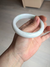 Load image into Gallery viewer, 55.7mm Certified Type A 100% Natural sunny green white Jadeite Jade bangle BP44-3179