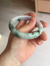 Load image into Gallery viewer, 57mm certified 100% natural type A sunny green/purple jadeite jade bangle BN83-8723